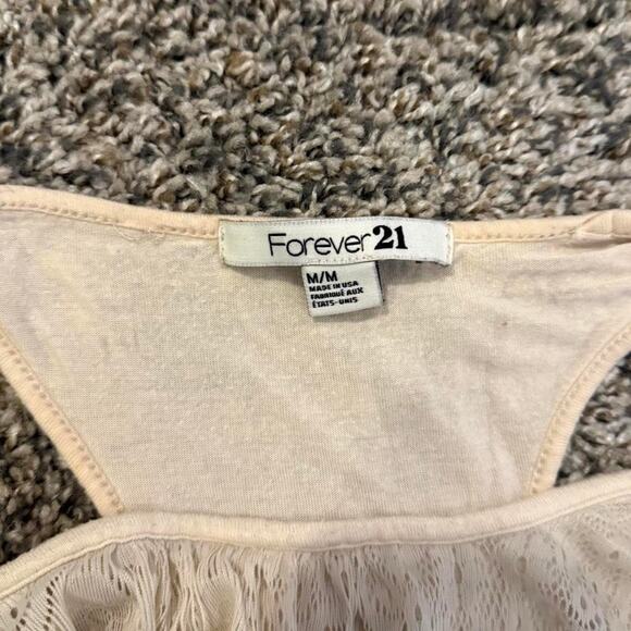 Cream ruffle tank top - Picture 7 of 7